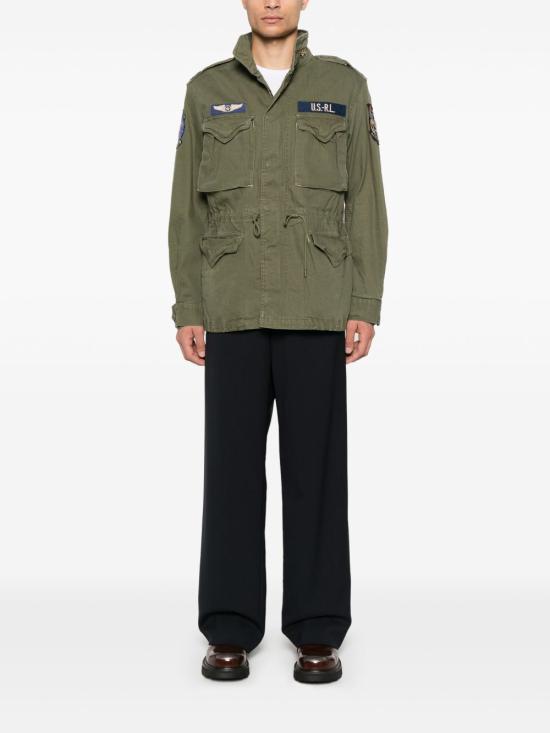 26FW 폴로 랄프로렌 로고 아이코닉 밀리터리 자켓 710961616 001 Verde - POLO RALPH LAUREN