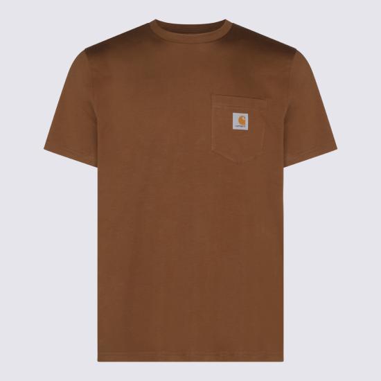 26FW 칼하트 WIP 숏슬리브 포켓 티셔츠 I030434 3TGXX WIP H BROWN