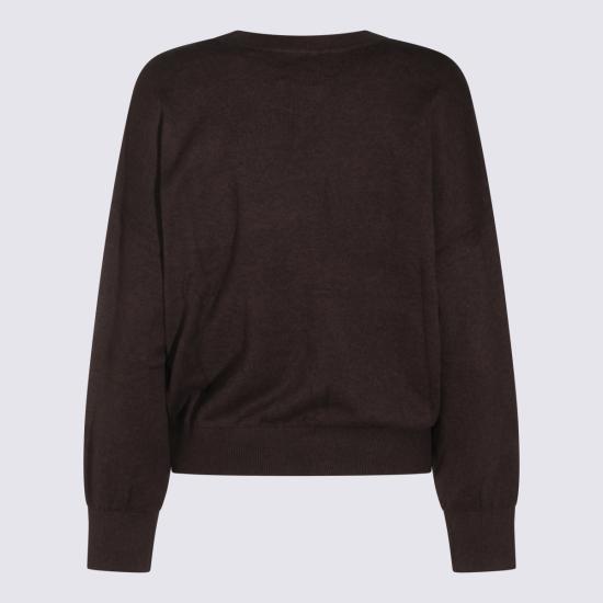 26FW 이자벨마랑에뚜왈 마리산스 코튼 스웨터 23PPU0053FA A1X05E50CL CHOCOLATE - ISABEL MARANT ETOILE