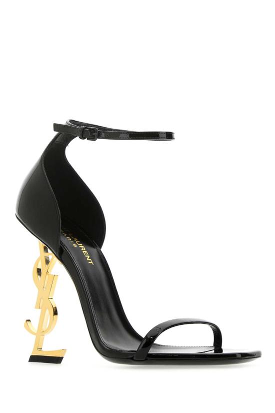 26FW 생로랑 오피움 샌들 페이턴트 5576621TV1A 1000 Black - SAINT LAURENT