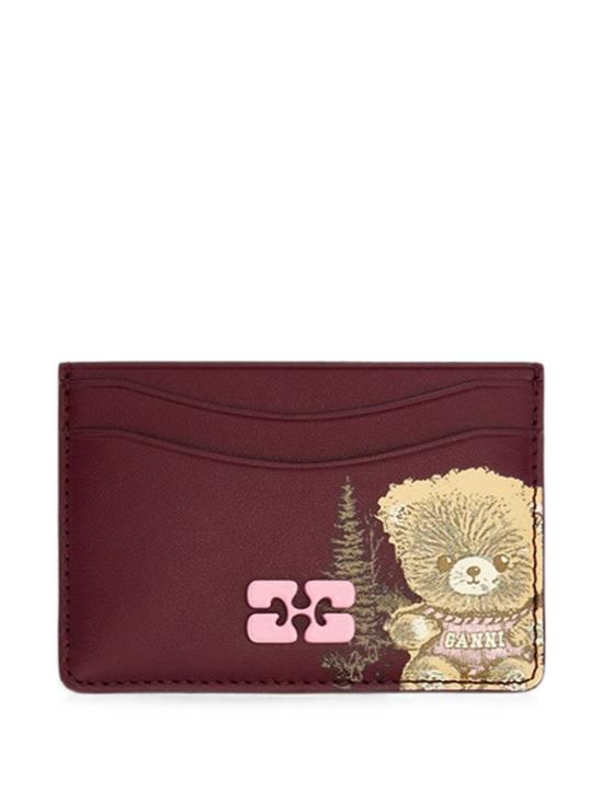 26FW 가니 카드지갑 B3010375 436 Burgundy