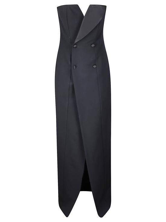 26FW 파로쉬 롱 원피스 D726207LILIUXY26 013 BLACK