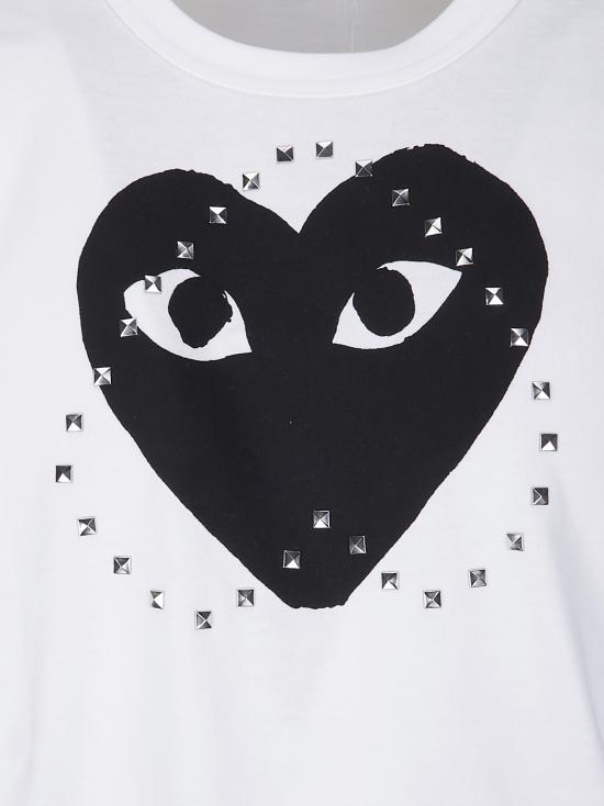 26FW 꼼데가르송 반팔 티셔츠 AXT804051 1 WHITE - COMME DES GARCONS