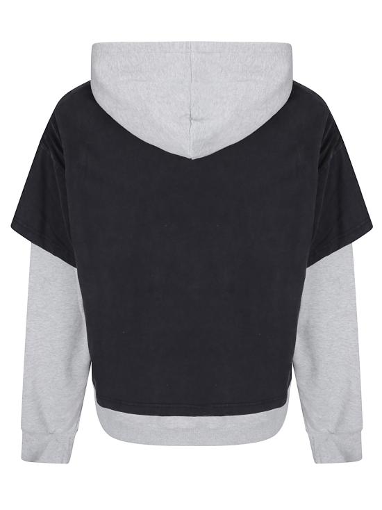 26FW 파운드 후드 티셔츠 FOPF26HO02012 7812 WASHED BLACK FADED GRAY - FOUND