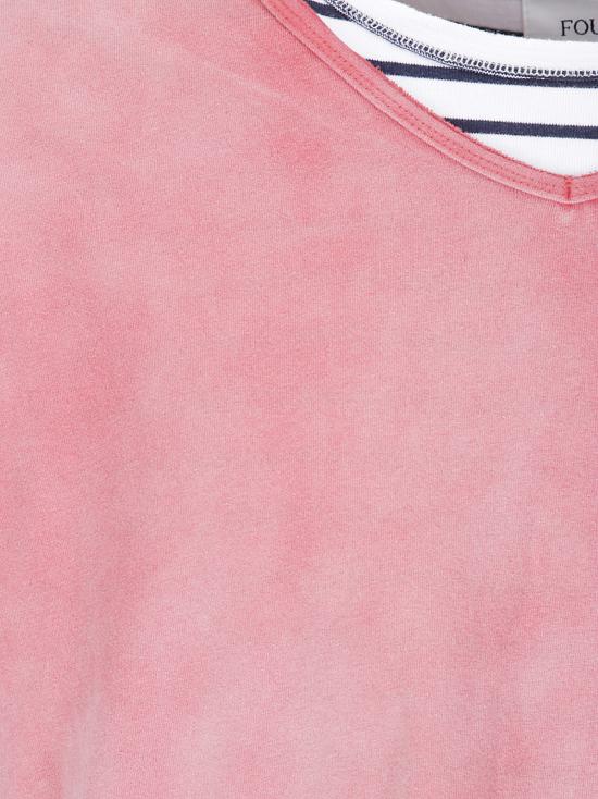 26FW 파운드 긴팔 티셔츠 FOPF26TT16012 6582 STRIPED OFF WHITE RED - FOUND