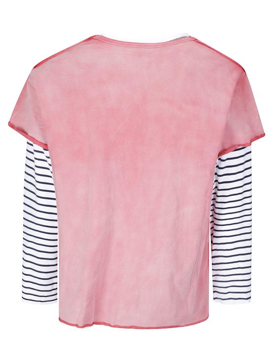 26FW 파운드 긴팔 티셔츠 FOPF26TT16012 6582 STRIPED OFF WHITE RED - FOUND