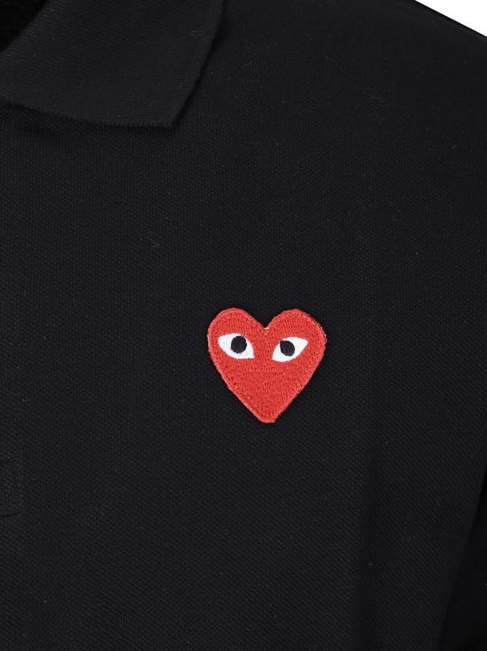 26FW 꼼데가르송 폴로 티셔츠 AXT006051 1 BLACK - COMME DES GARCONS
