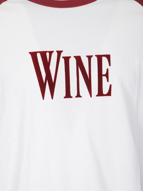 26FW 아크네 스튜디오 긴팔 티셔츠 CL0490 CBS BURGUNDY WHITE - ACNE STUDIOS