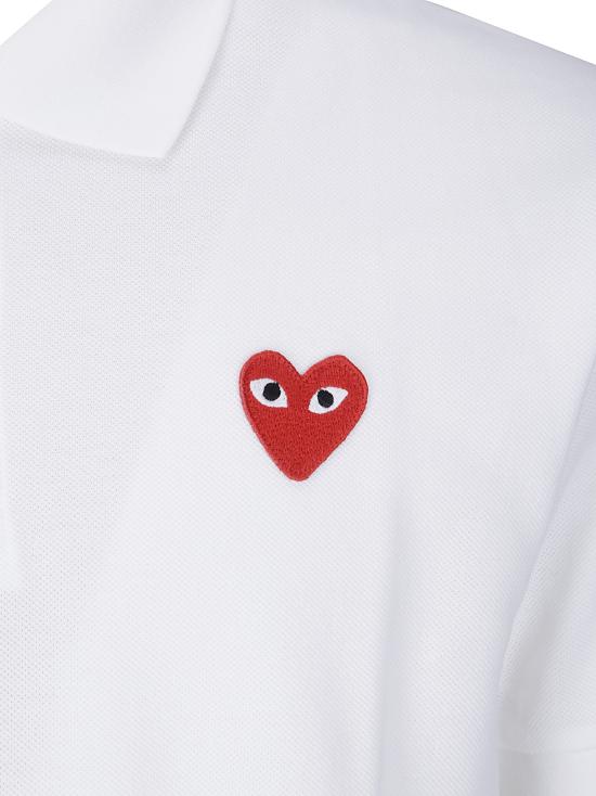 26FW 꼼데가르송 폴로 티셔츠 AXT006051 5 WHITE - COMME DES GARCONS
