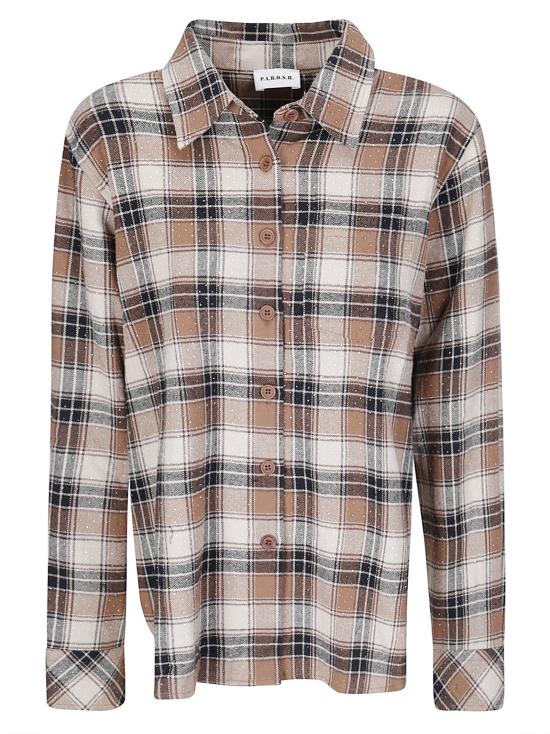26FW 파로쉬 셔츠 D380669COWBOY 808 BROWN