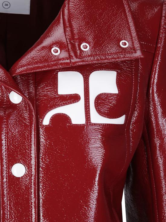 26FW 쿠레쥬 가죽 자켓 PERCBL005VY0014 4034 RED - COURREGES