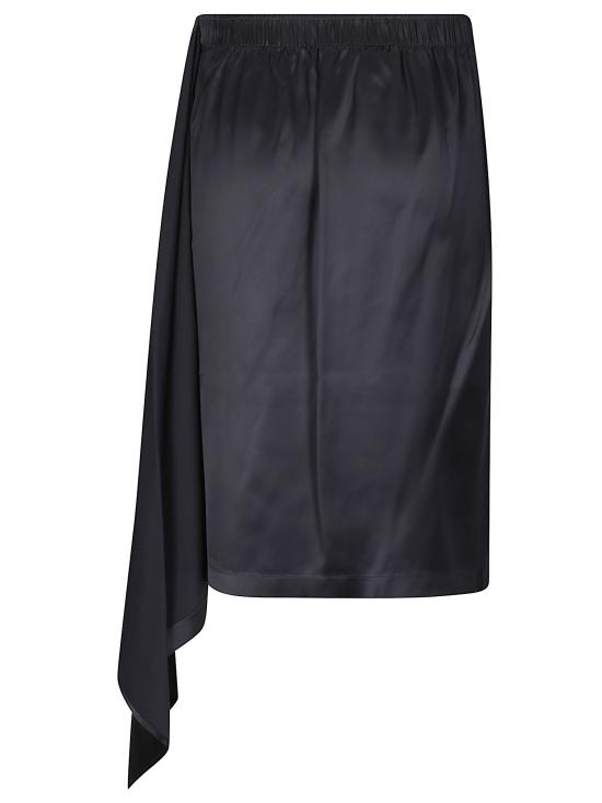 26FW 쿠레쥬 미디 스커트 326CJU383VI0054 9999 BLACK - COURREGES