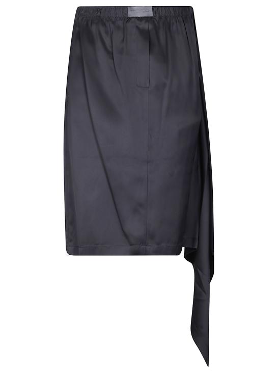 26FW 쿠레쥬 미디 스커트 326CJU383VI0054 9999 BLACK