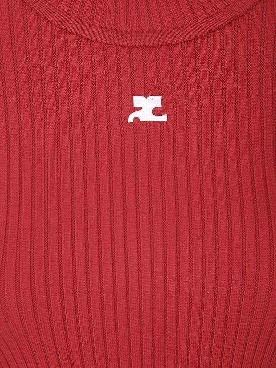 26FW 쿠레쥬 터틀넥 PERMPU022FI0001 4034 RED - COURREGES