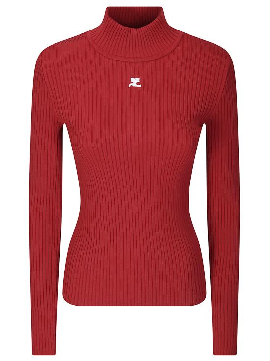 26FW 쿠레쥬 터틀넥 PERMPU022FI0001 4034 RED