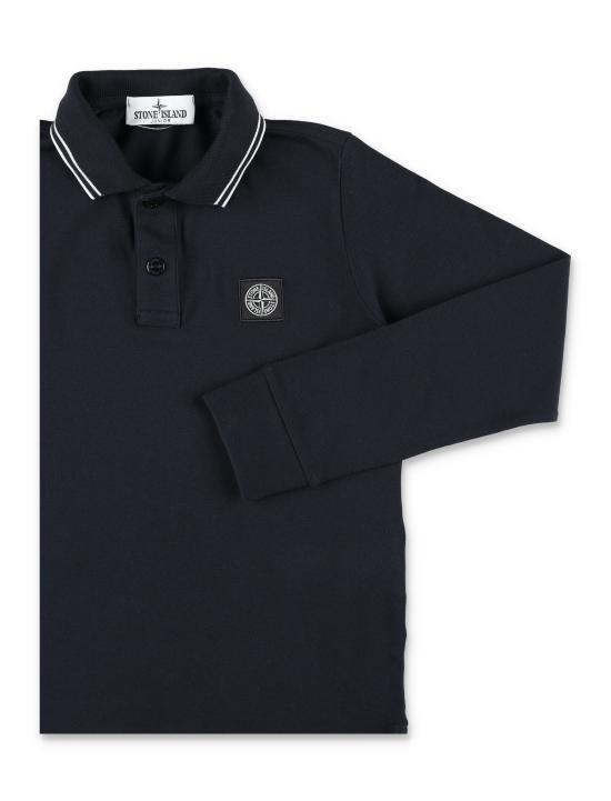 26FW [키즈] 스톤 아일랜드 폴로 셔츠 2200002S0018 V0020 BLU - STONE ISLAND