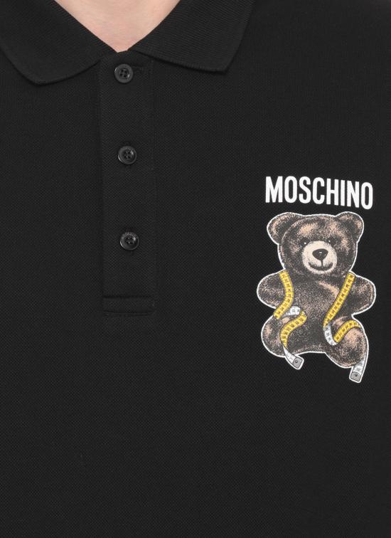 26FW 모스키노 폴로 티셔츠 1608 52421555 Black - MOSCHINO