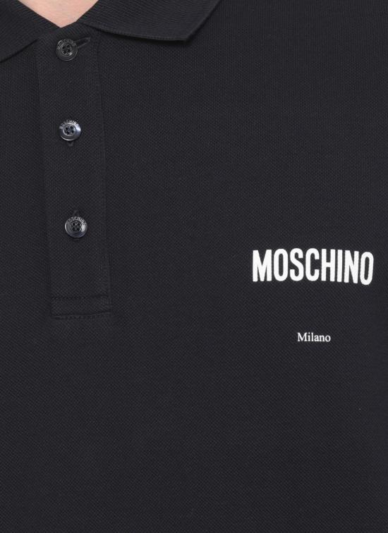 26FW 모스키노 폴로 티셔츠 1601 52421510 Black - MOSCHINO