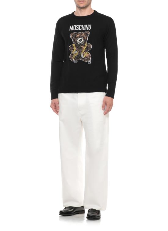 26FW 모스키노 스웨터 0929 52001555 Black - MOSCHINO