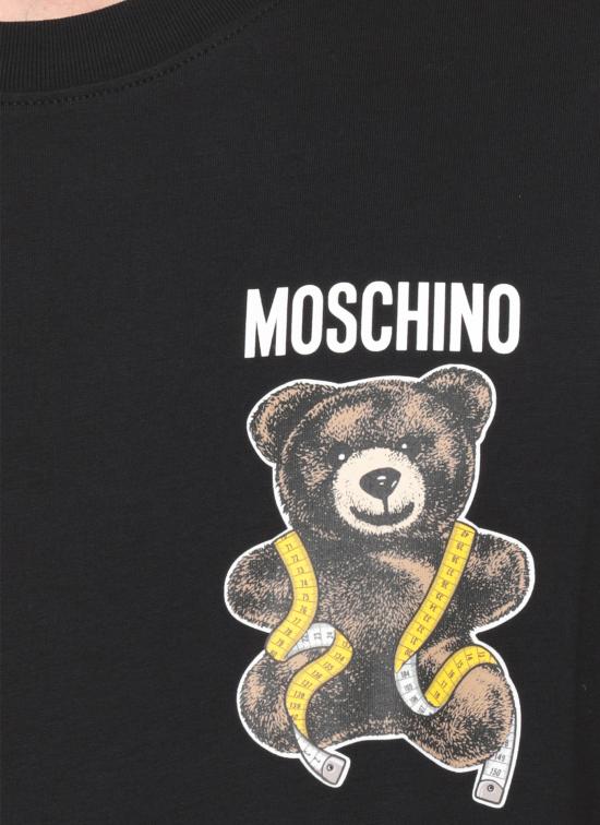 26FW 모스키노 반팔 티셔츠 0721 52411555 Black - MOSCHINO