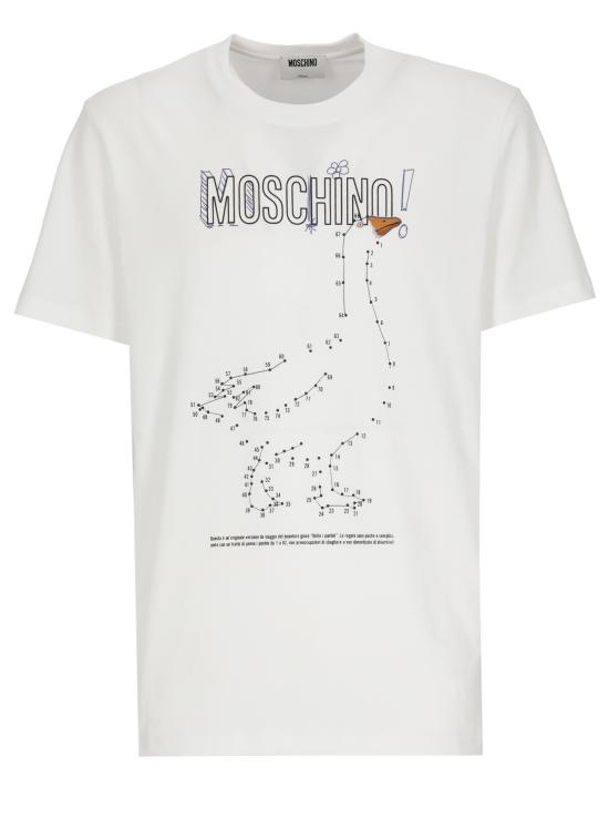 26FW 모스키노 반팔 티셔츠 0715 52411001 White