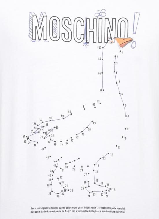 26FW 모스키노 반팔 티셔츠 0715 52411001 White - MOSCHINO