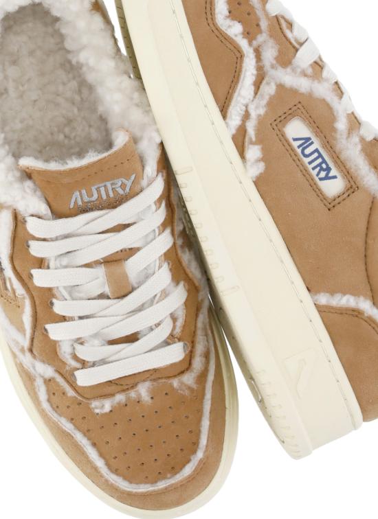 26FW 오트리 메달리스트 로우 레더 스니커즈 AULW GX01COGNAC BEIGE - AUTRY