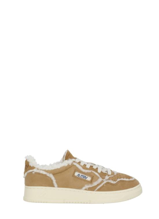 26FW 오트리 메달리스트 로우 레더 스니커즈 AULW GX01COGNAC BEIGE