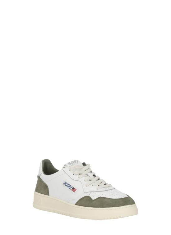 26FW 오트리 메달리스트 로우 스니커즈 AULM FT21WHT SMOKEDGRN WHITE - AUTRY