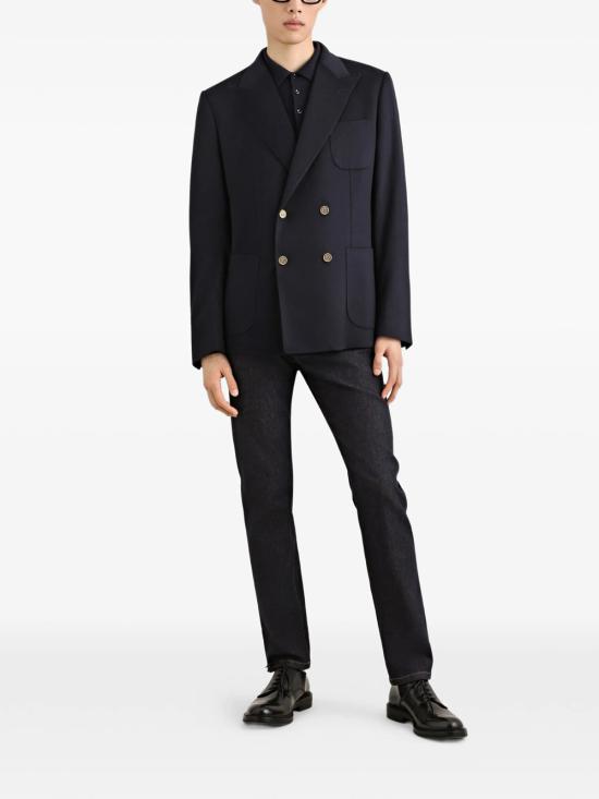 26FW 돌체앤가바나 폴로 티셔츠 GXZ25Z JGMLS B0665 BLU SCURISSIMO 1 - DOLCE & GABBANA