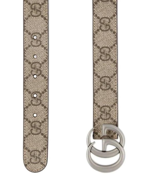 26FW [키즈] 구찌 가죽 벨트 4327072ZG0G 9742 Beige - GUCCI