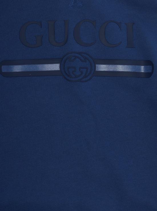 26FW 구찌 키즈 코튼 후드 스웨트셔츠 키즈 코튼 후드 스웨트셔츠 A0044XXJHXM 4393 - GUCCI