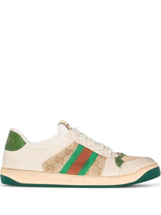 26FW 구찌 스크리너 레더 스니커즈 5704439Y920 9666 BEIGE