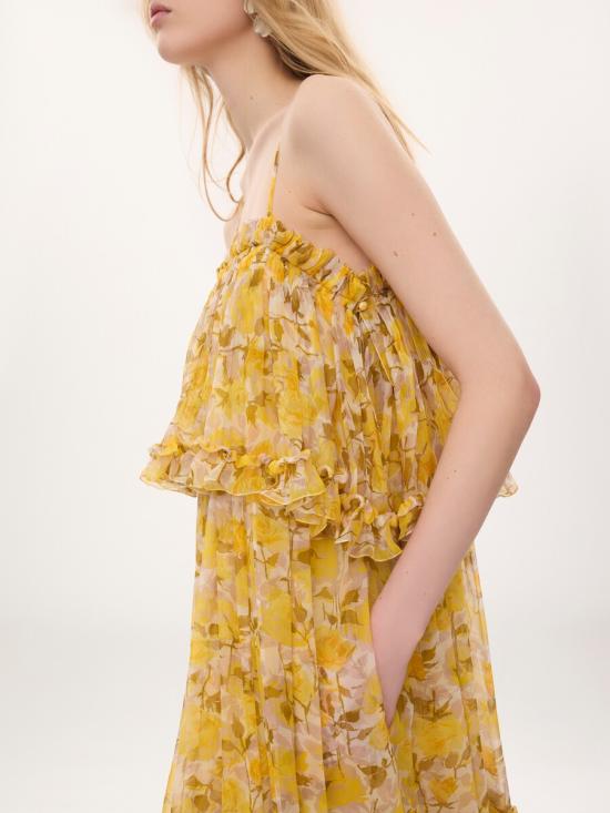 26FW 끌로에 롱 원피스 CH26UR124275 92D Giallo - CHLOE