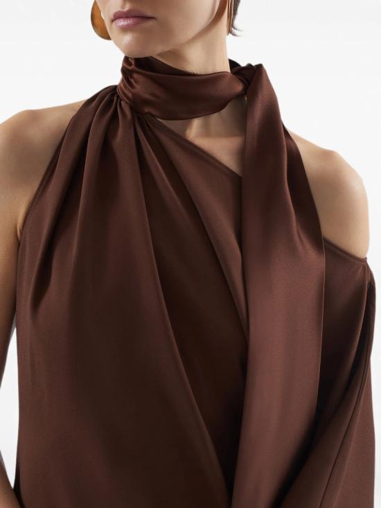 26FW 톨러 마르모 미디 원피스 TMPF2612 711 Marrone - TALLER MARMO MAIN