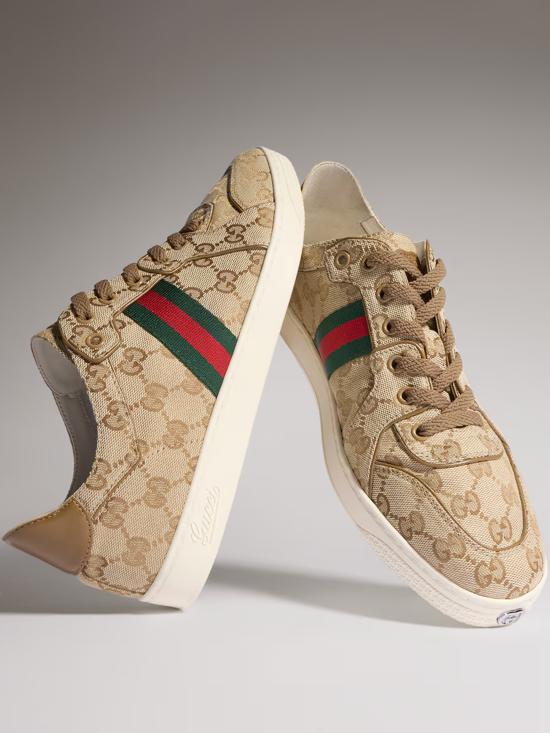 26FW 구찌 스트레치 로우탑 스니커즈 871611FAF48 9644 BEIGE - GUCCI