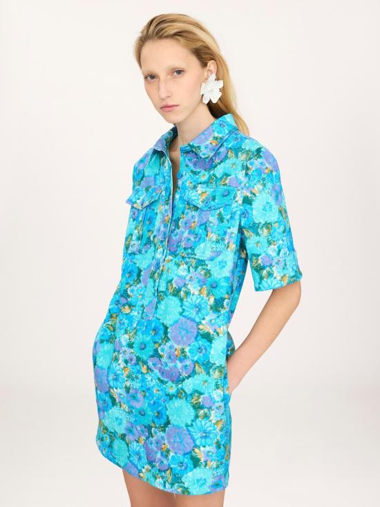 26FW 끌로에 숏 원피스 CH26URO69307 4ZA Blu - CHLOE