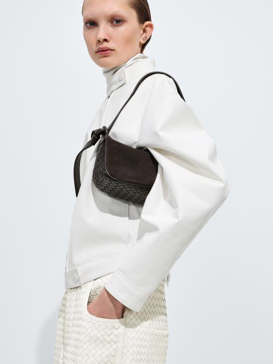 26FW 보테가베네타 노도 숄더 백 876370V6T61 2028 MARRONE - BOTTEGA VENETA