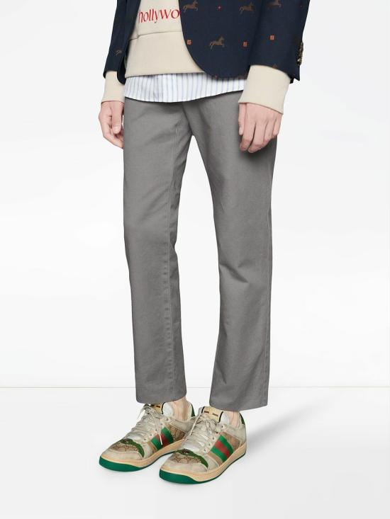 26FW 구찌 스크리너 GG 캔버스 디스트레스드 스니커즈 5465519Y920 9666 BEIGE - GUCCI