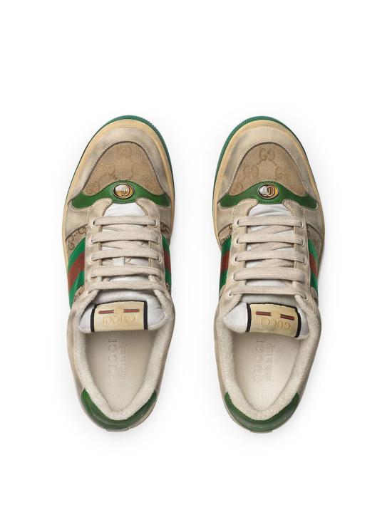 26FW 구찌 스크리너 GG 캔버스 디스트레스드 스니커즈 5465519Y920 9666 BEIGE - GUCCI