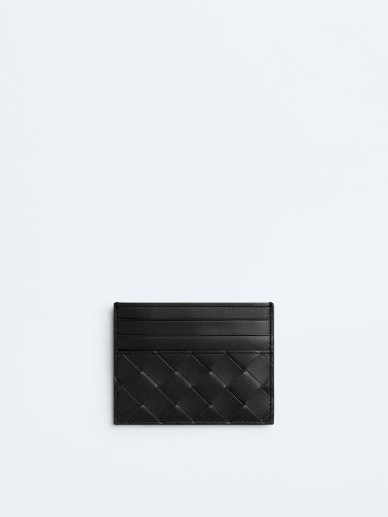 26FW 보테가베네타 인트레치아토 크레딧 카드 케이스 743209VCPQ3 8803 Nero