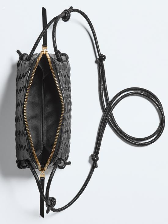 26FW 보테가베네타 인트레치아토 콘서트 파우치 794258VCPP1 8425 Nero - BOTTEGA VENETA