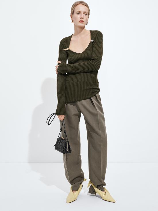 26FW 보테가베네타 인트레치아토 콘서트 파우치 794258VCPP1 8425 Nero - BOTTEGA VENETA