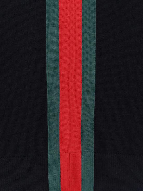 26FW 구찌 웹 인타르시아 니트 코튼 스웨터 875177XKFPC 4152 BLU - GUCCI