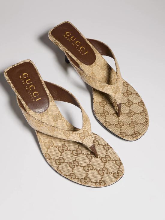 26FW 구찌 비토리아 GG 캔버스 통 샌들 비토리아 GG 캔버스 통 샌들 870786FAF3Z 9642 - GUCCI