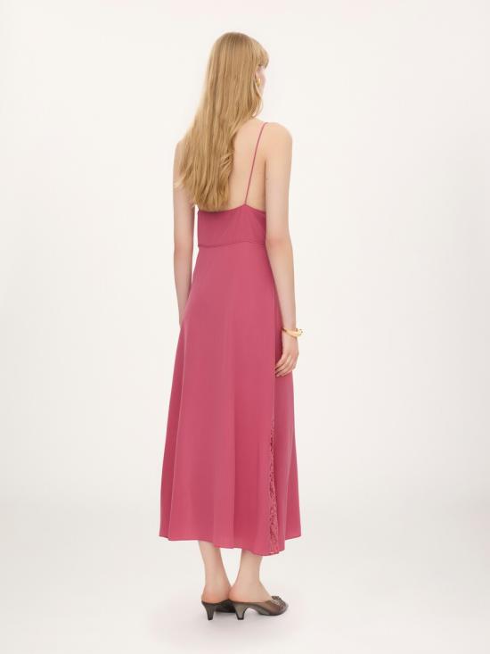 26FW 끌로에 롱 원피스 CH26UR137005 6AQ Fucsia - CHLOE