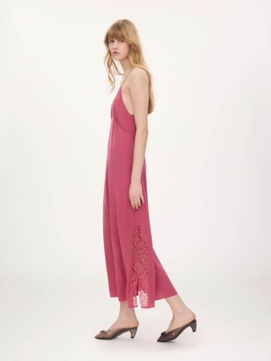 26FW 끌로에 롱 원피스 CH26UR137005 6AQ Fucsia - CHLOE