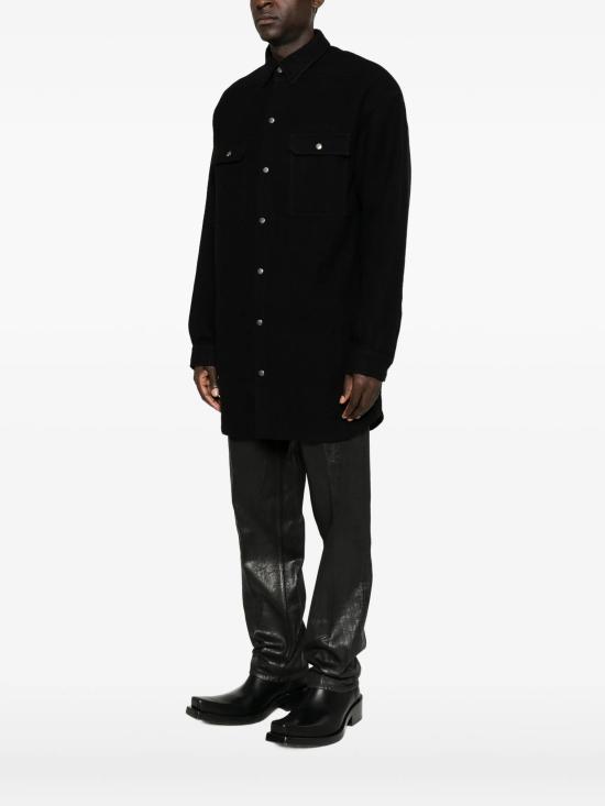 26FW 릭 오웬스 긴팔 셔츠 RU02F4728WBD 09 Nero - RICK OWENS