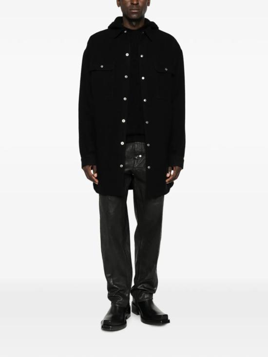 26FW 릭 오웬스 긴팔 셔츠 RU02F4728WBD 09 Nero - RICK OWENS