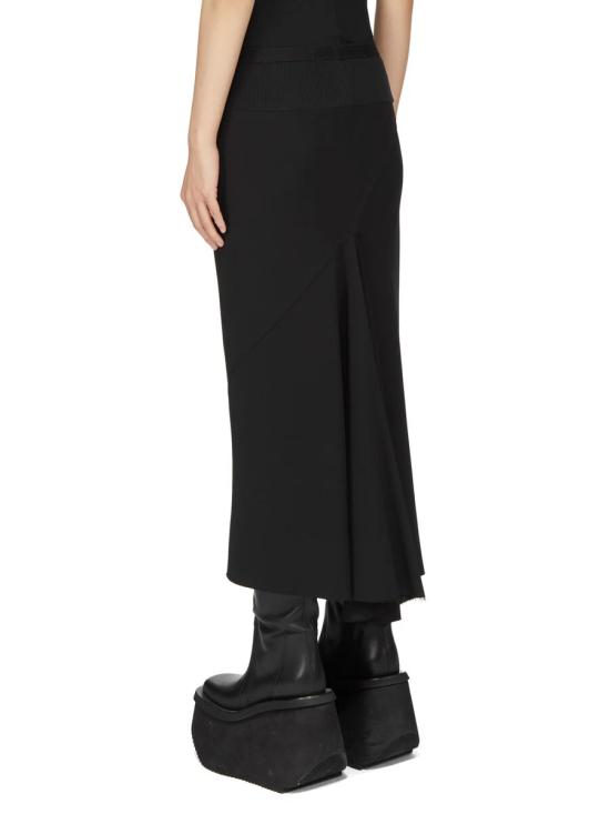 26FW 릭 오웬스 롱 스커트 RP02F5343HY 09 Nero - RICK OWENS